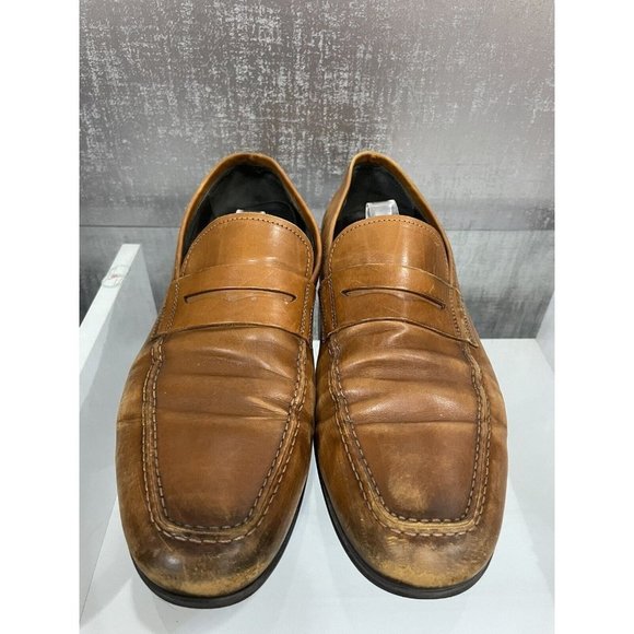 To Boot New York Adam Derrick Brown Leather Loafers Shoes Men\'s Sz 10.5 (Z13)